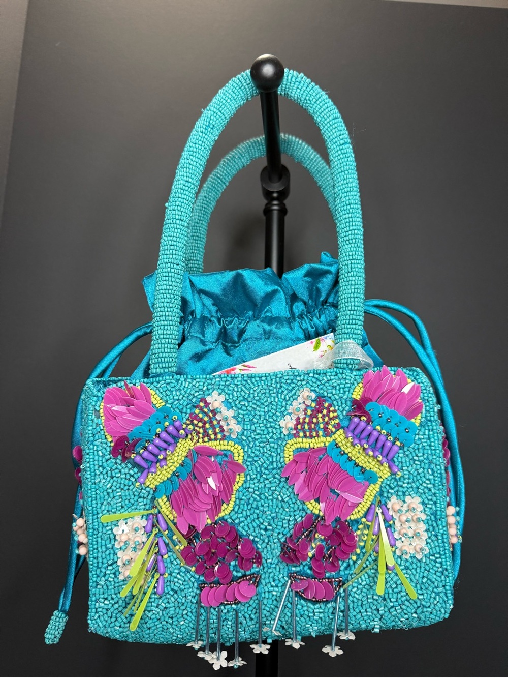New Viral Beaded Purse Bag Made in India Summer Resort Novelty